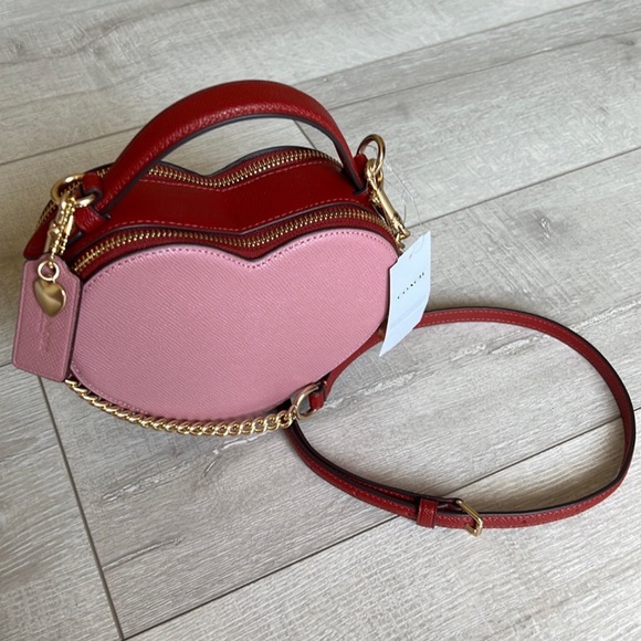 Coach Heart Crossbody In Colorblock & Charm - Picture 14 of 16